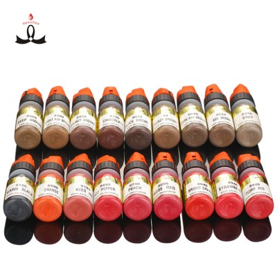 OEM 38 Colors Permanent Makeup Tattoo Micro Pigment Best Eyebrow Microblading Ink For Eyebrow Lip Eyeliner Tattoo