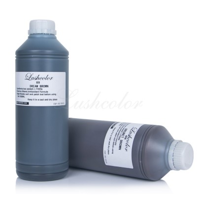 Factory Supply OEM Lushcolor 1000ML Big Tattoo Bottle Pigment Permanent Makeup Ink For Eyebrows Eyelines Lip Scalp